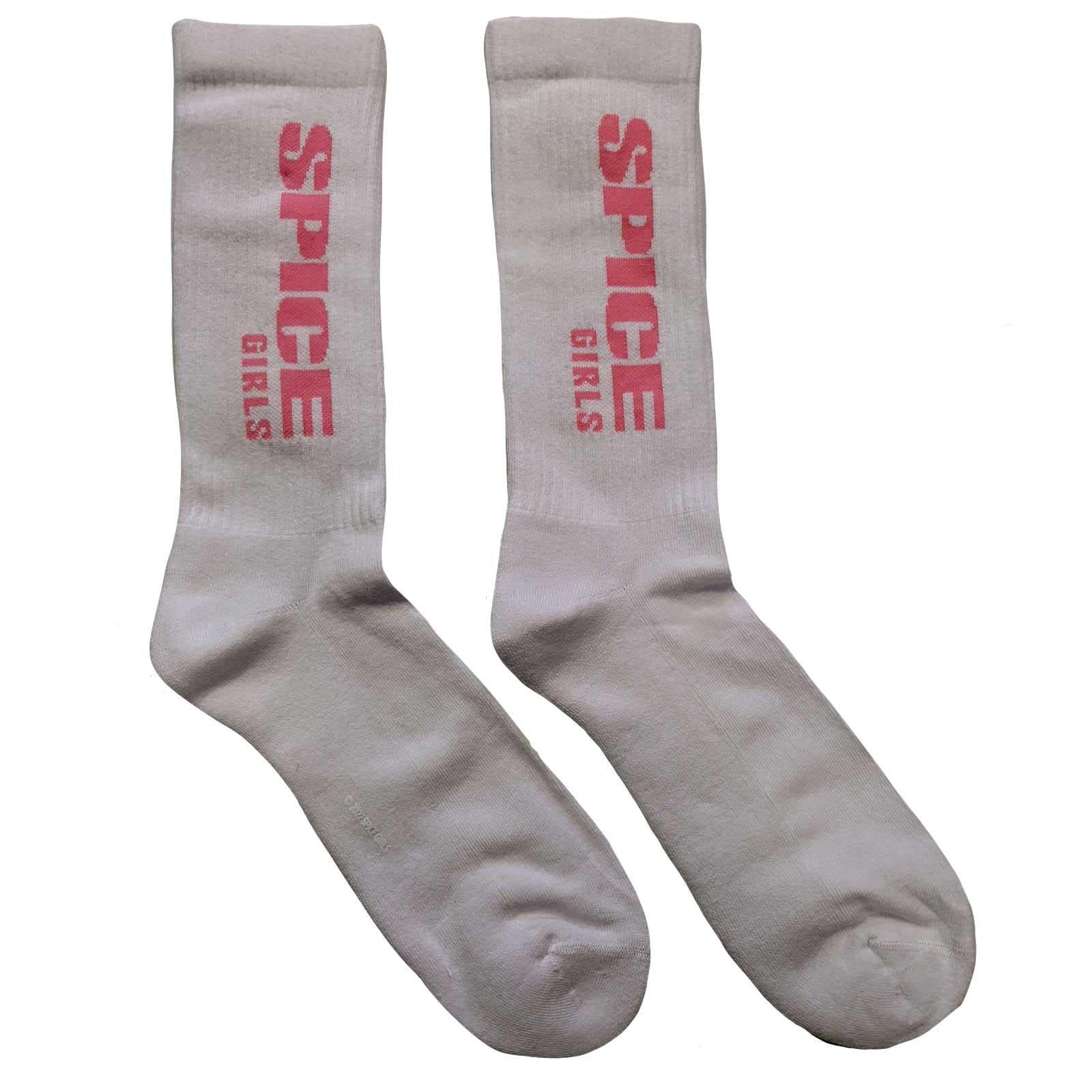 Spice Girls Unisex Adult Logo Socks (7 UK-11 UK) (White)