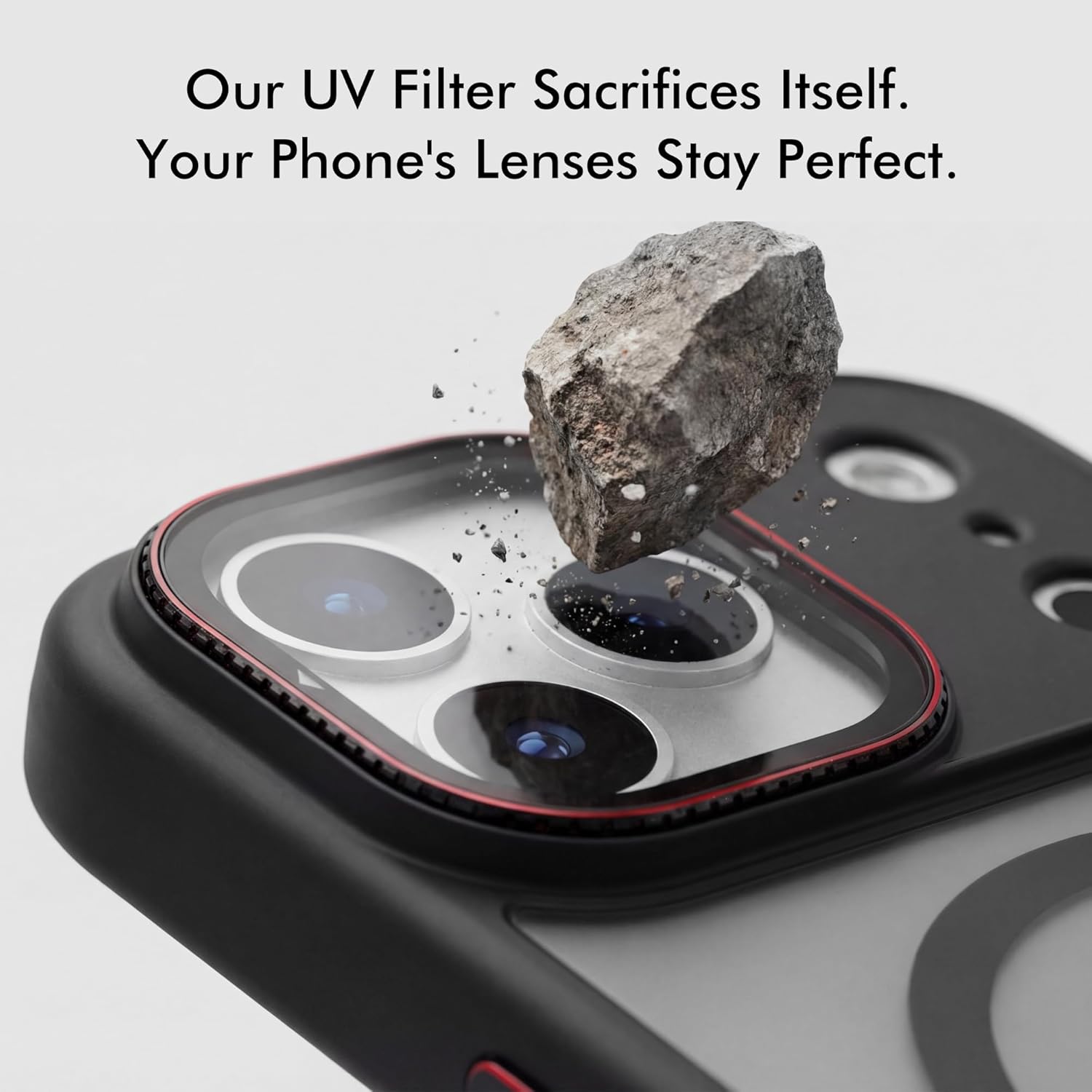 Magnetic UV Filter for iPhone 17 ProMAX with case | Compatible w MagSafe | Quick-Release System for CPL/ND/VND (Sold Separately) | Phone Video Lens Accessory Camera Lens Protector for Vlog Live