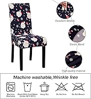 Vista 4 de mafudoxi Fundas para silla, elásticas, extraíbles, lavables, suaves, para silla de comedor, funda protectora para hotel, comedor, ceremonia