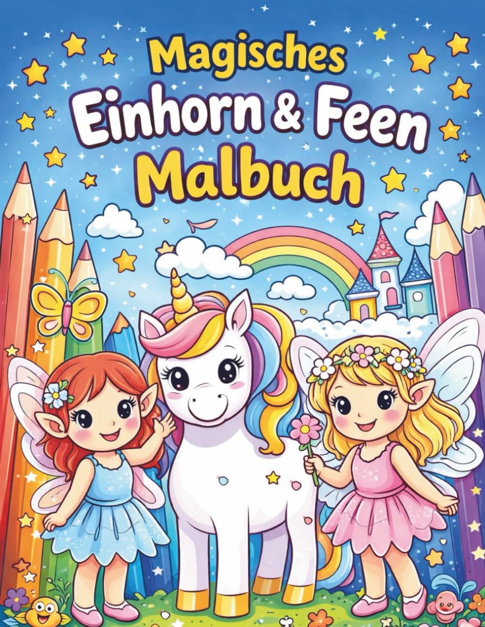 Magisches Feen & Einhorn Malbuch