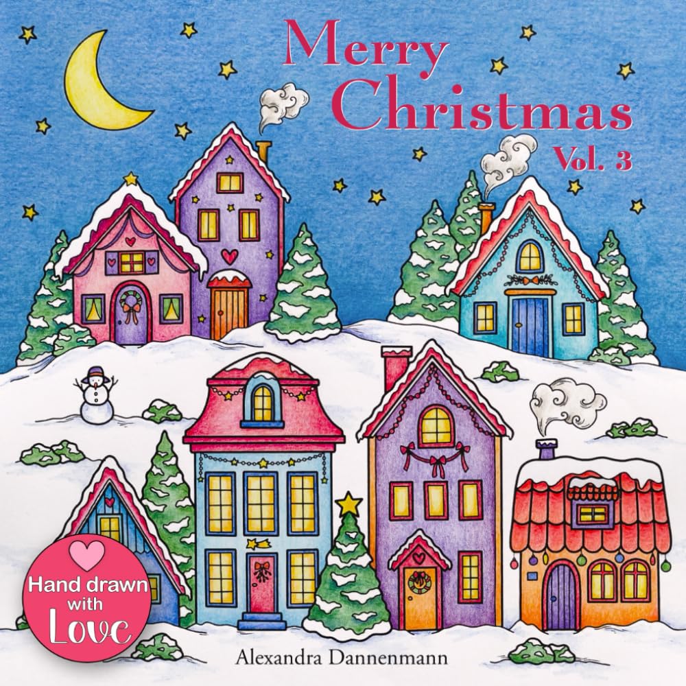 Merry Christmas - Volume 3: A beautiful Christmas Coloring Book for Adults for Relaxation.