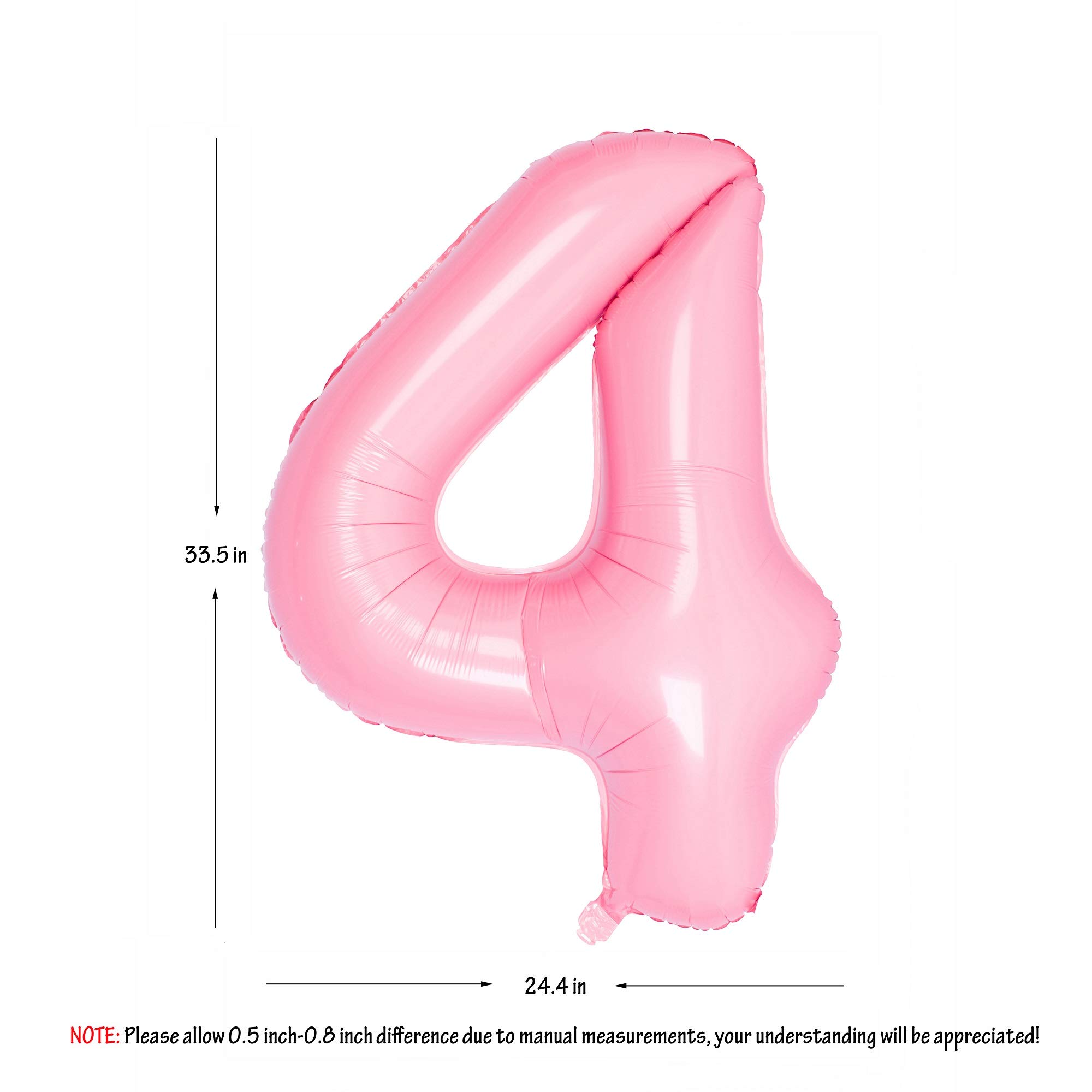 Red 0 balloon 40 Inch Giant Helium Foil Number 0 to 9 Red Balloon Birthday Wedding Party Digital Decorations (Number 0) — view 105