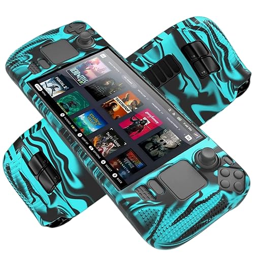 LENBOKEN Case for Steam Deck Protector Skin Full Silicone Protective Soft Cover Shockproof Non Slip and Anti Scratch Accessories for Stream Deck