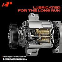 Vista 8 de A-Premium Compresor de aire acondicionado con embrague compatible con Pontiac Vibe 1.8L 2003-2008, estilo CVC