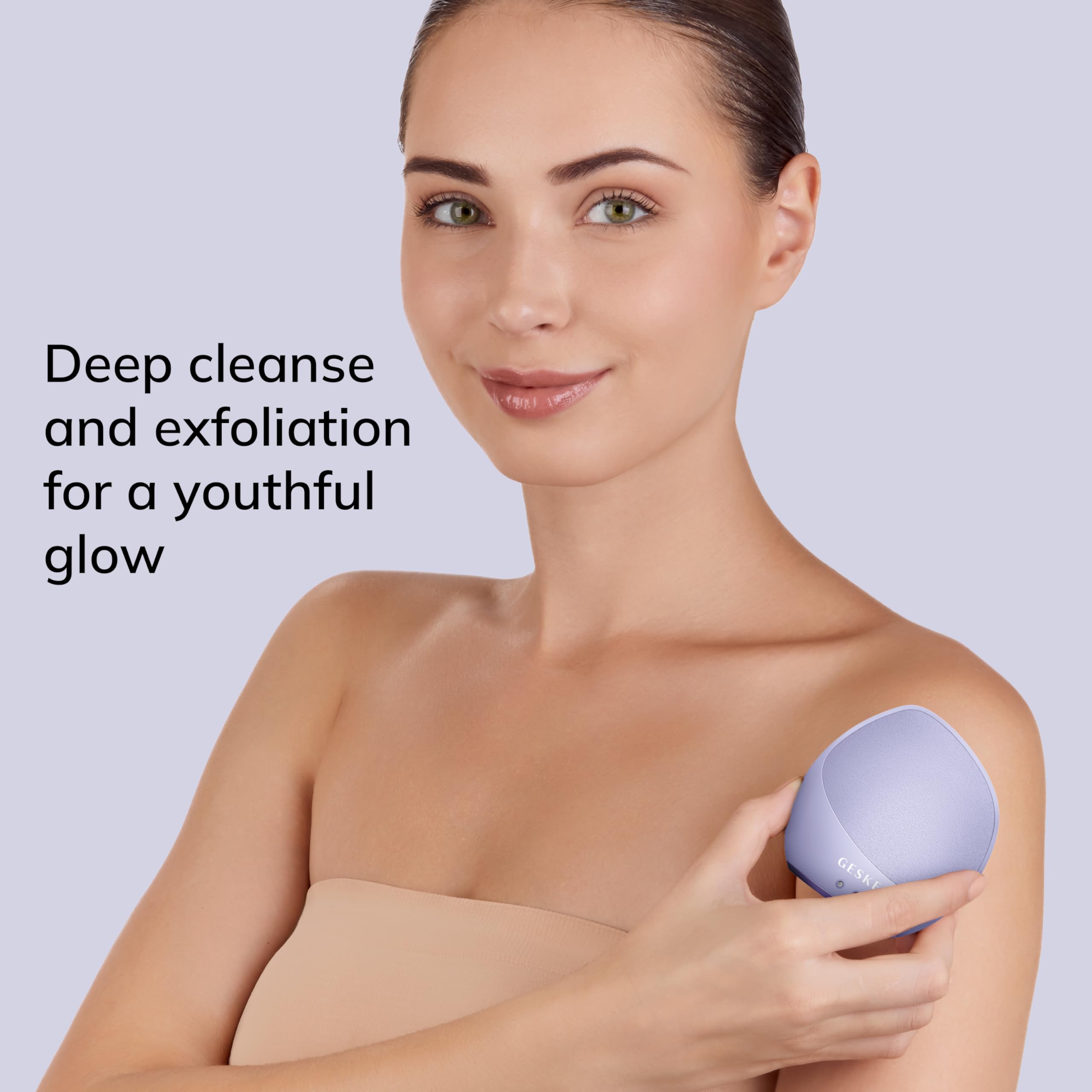 GESKE Sonic Body Brush & Intensive Exfoliator, Purple - Image 3