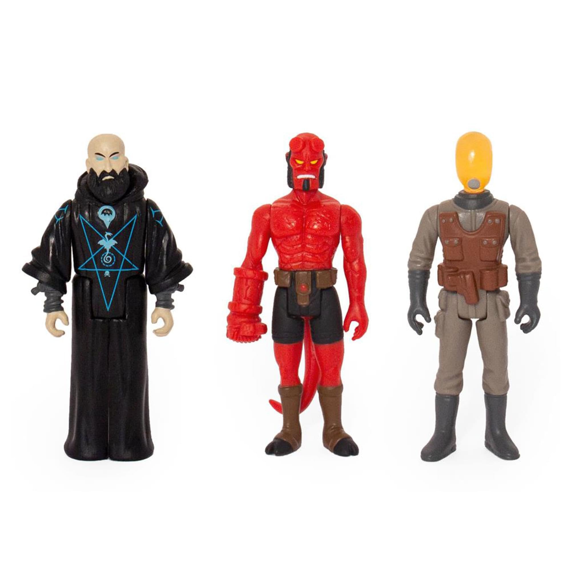 Amazon.com: Super 7 Hellboy Reaction Action Figures 3 Pack B