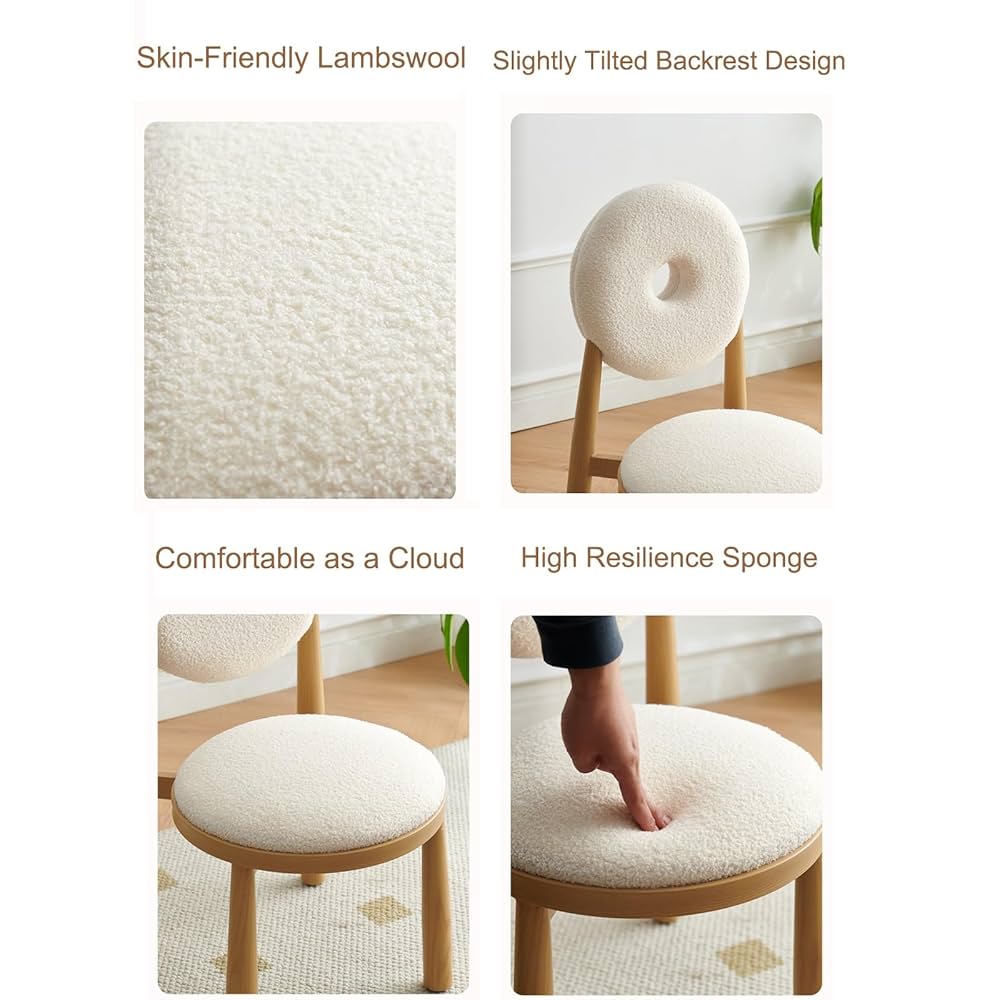 Amazon.co.jp: ドーナツチェア、現代的なシェルパダイニング