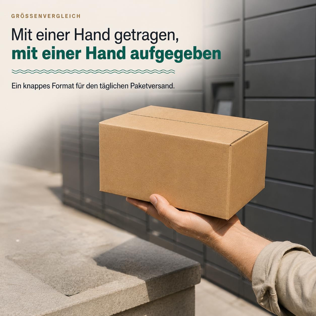 GiDeli Versandkartons Klein 25x20x15 cm - Kartons für den Versand, 60 Stück - 5-lagige Wellpappe, BC-Welle, FEFCO 0201 - Braun unbedruckt - Flach gestapelt, für Bücher, Kleidung, Tassen - Recycelbar