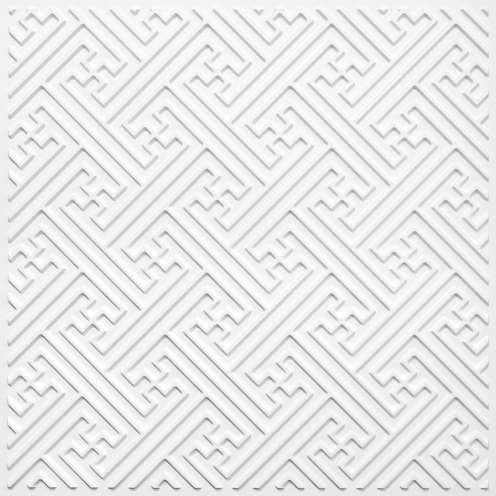 STICKGOO Glue Up Ceiling Tiles 2x2, Drop Ceiling Tiles, White Ceiling Panel, Pack of 12 Pcs