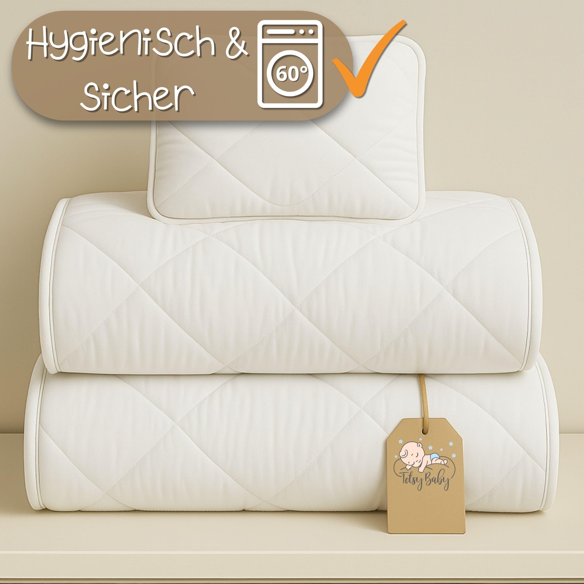 Laleni Baby Bettdecke & Kissen Set - OEKO-TEX 100x135cm + 40x60cm