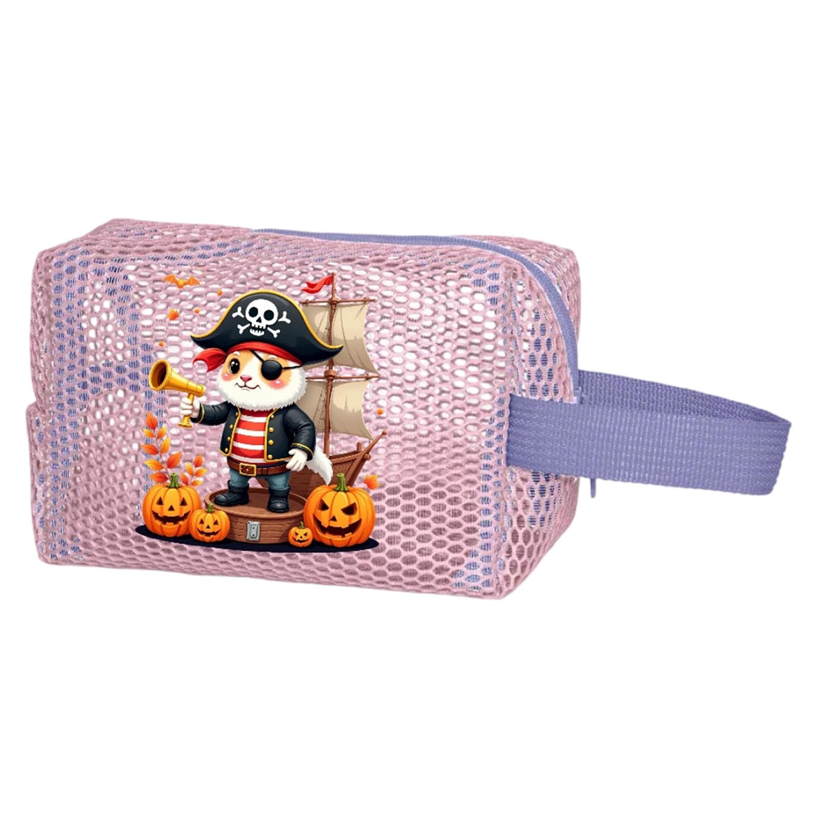 Nucelit Halloween Candy Collection Bags for Children Sturdy Meshes Trick or Treating Pouches Party Supplies Portable Trick or Treating Container