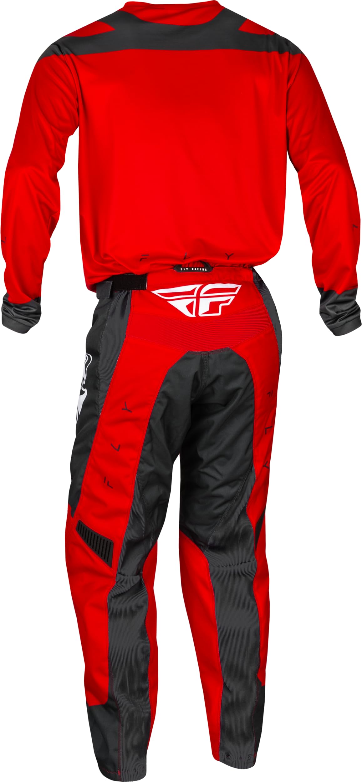 Fly Racing F-16 Red/Charcoal/White Adult Moto Gear Set - Pant and Jersey Combo