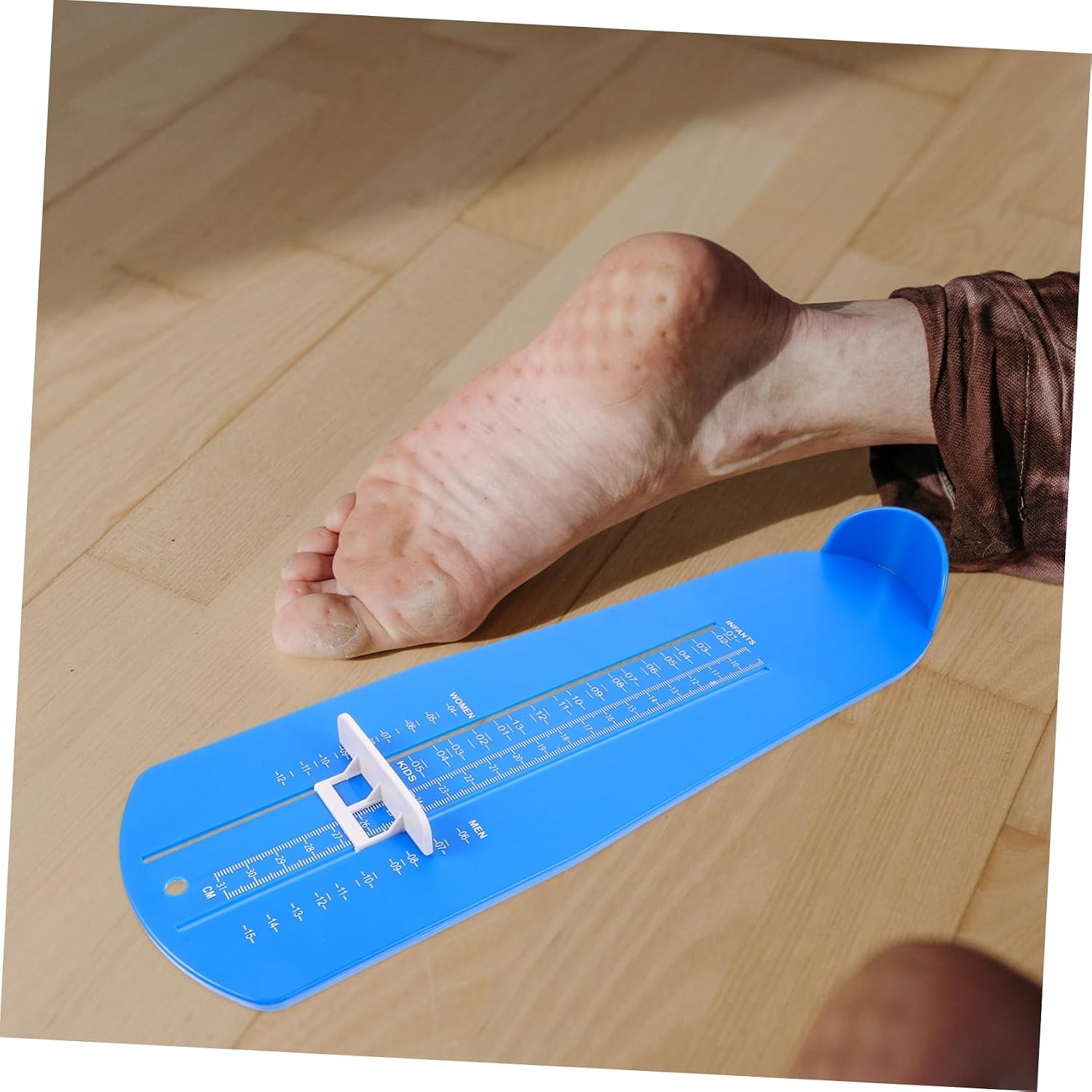 Professional Shoe Size Measuring Device for Adults and Boys and Girls, Blue