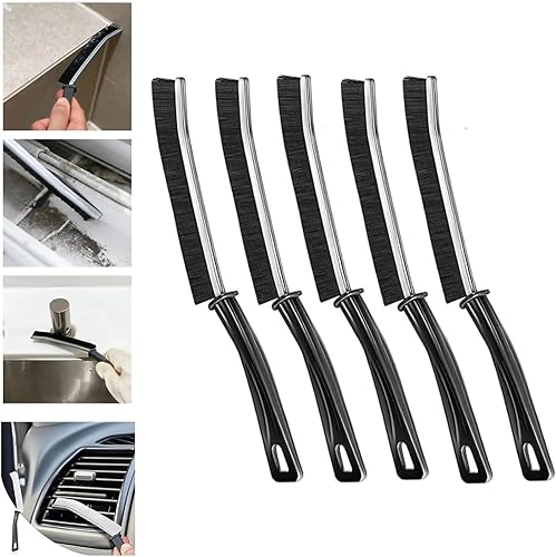 Miniatura 1 de 5 piezas de cepillo de limpieza de huecos de baño, nuevo cepillo multifuncional para limpieza de hendiduras, cepillo de limpieza de hendiduras de