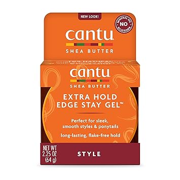 CANTU Shea Butter for Natural Hair Extra Hold Edge Stay Gel, 65 ml