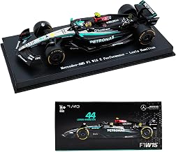 1:43 F1 Team W15 2024 44# Lewis Hamilton 63# George Russell Alloy Car Die Cast Model (1/43 W15 44# W/Driver)