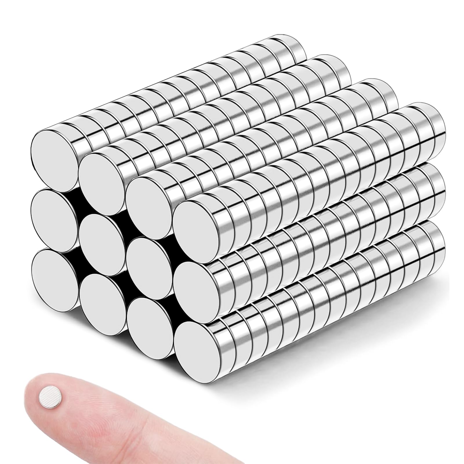 Strong Magnets | 180Pack, Small Magnet 5x2mm, Tiny Magnets for Crafts, Fridge Magnet, Whiteboard, Office and Picture