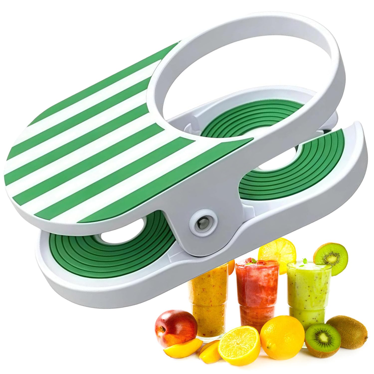 JTYEBY Clip-On Drink Holder, Secure Your Beverage Anywhere, Portable Table Desk Clip Coffee Holder, Beach Chair Cup Holder with Clamp, for Desk Table, Pool, Lounge, Cruise, Outdoor (Green)