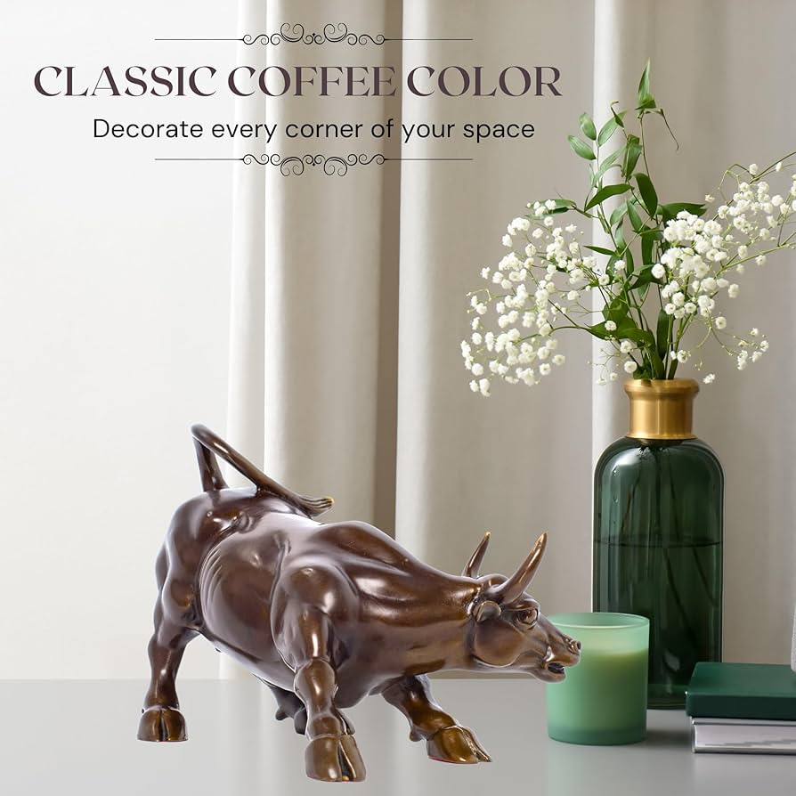 インドブラス雄牛オブジェ Amazon.co.jp: 真鍮の雄牛の置物 - ウォールストリートブル