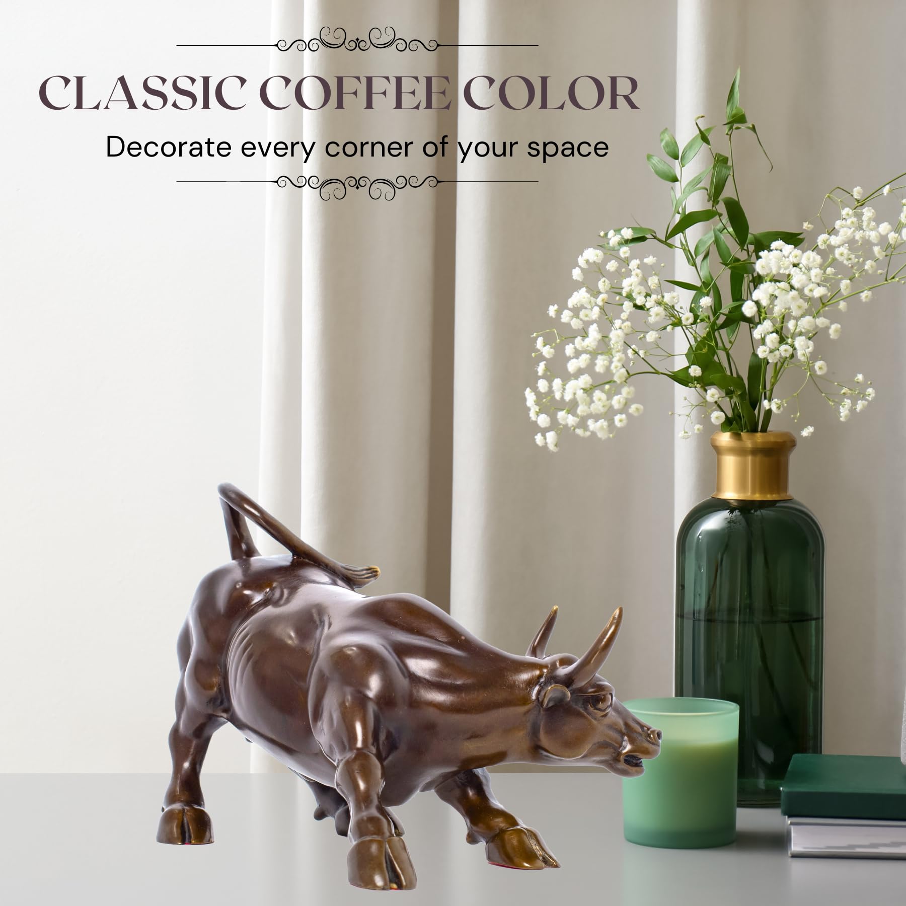 Amazon.co.jp: 真鍮の雄牛の置物 - ウォールストリートブル