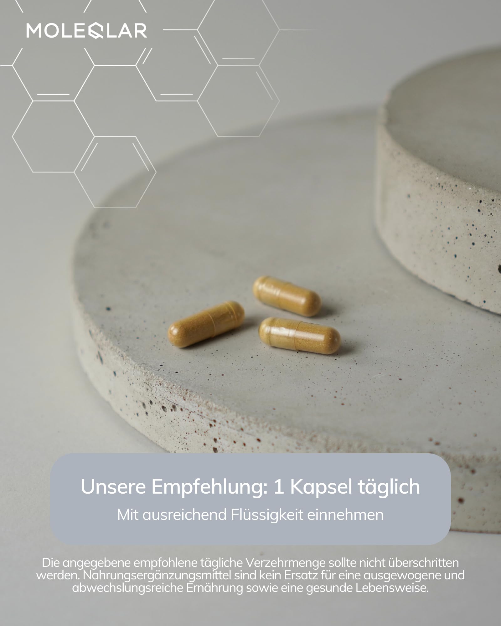 MoleQlar Ashwagandha SHODEN 60 capsule - 300 mg, 35% withanolides, purezza e metalli pesanti controllati