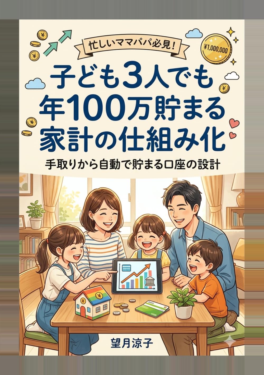 子ども3人でも年100万貯まる家計の仕組み化: 手取りから自動で貯まる口座の設計 (ワーママお金の教科書)