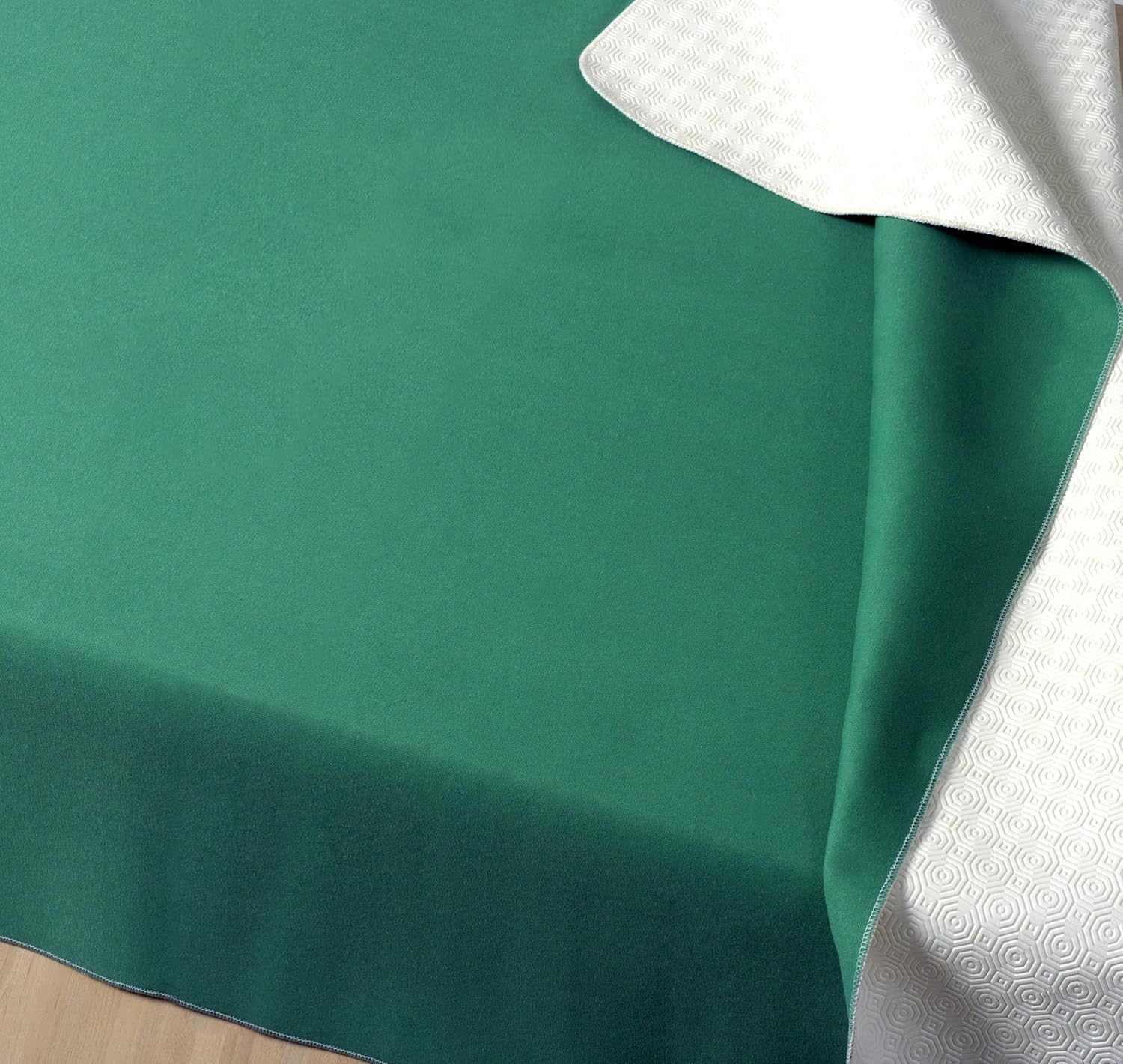 Mollettone Tavolo Rettangolare con Bordo [ANTIURTO, ANTISCIVOLO] Mollettone Gommato Tavolo, Tovaglia Copritavolo Gommato Antimacchia, Panno da Gioco