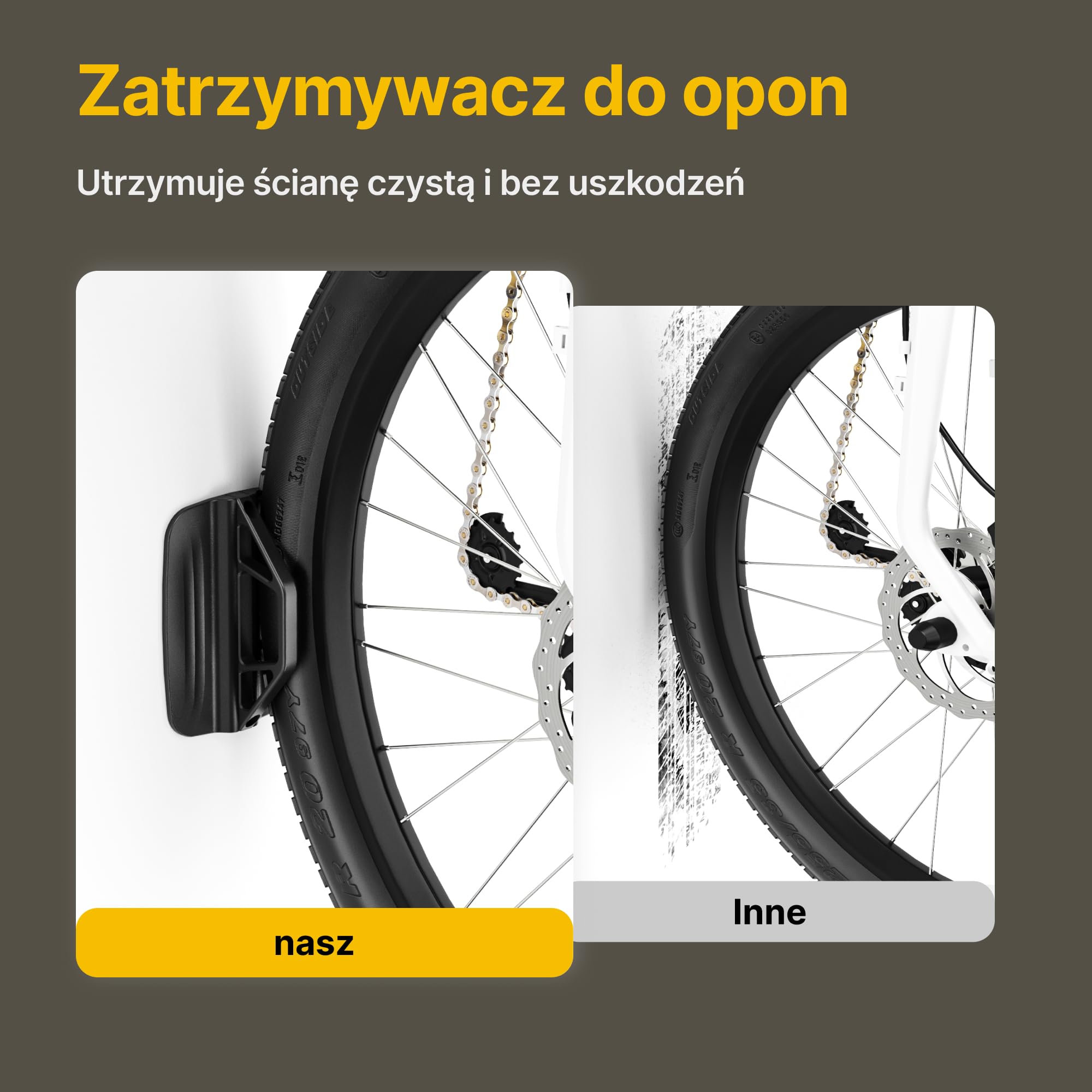 monTEK Obrotowy Uchwyt Ścienny do Roweru, do 35 kg | Bez podnoszenia roweru, obracany uchwyt do małych pomieszczeń, szybki montaż i zdejmowanie