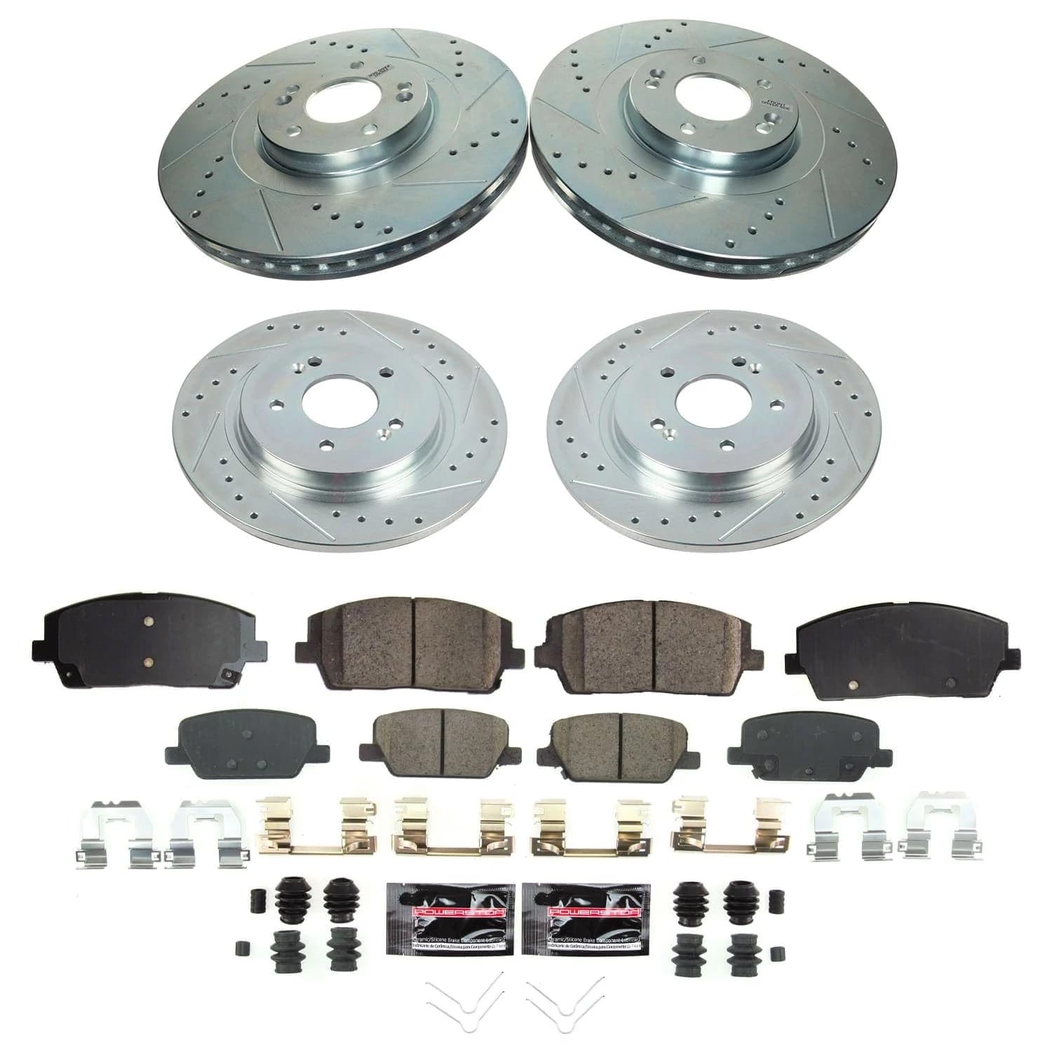 Amazon.com: PowerStop Front and Rear Brake Kit for Hyundai