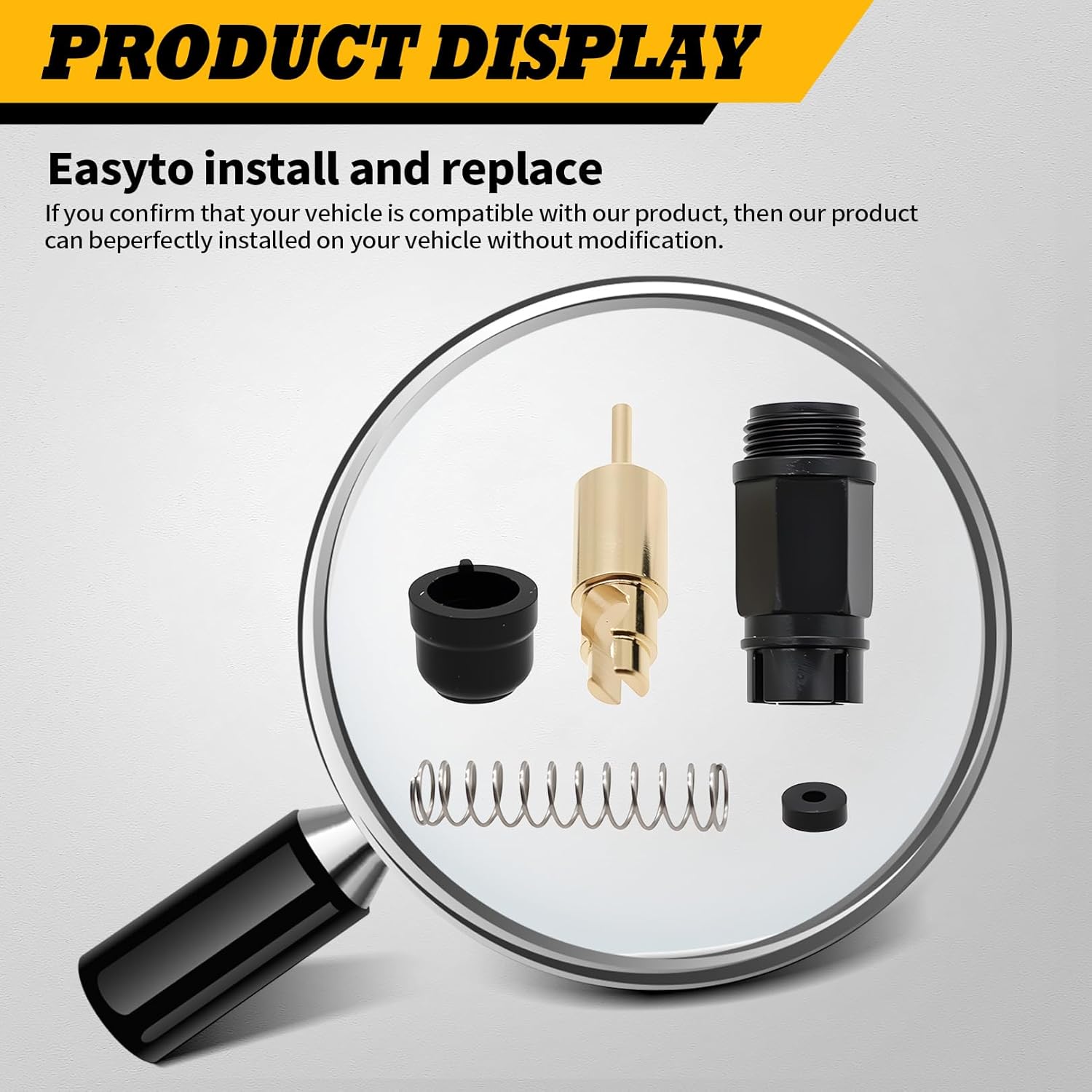 Carburetor Choke Starter Plunger Valve Rebuild Kit Compatible with Prairie 360 400 KFX400 LT-Z400
