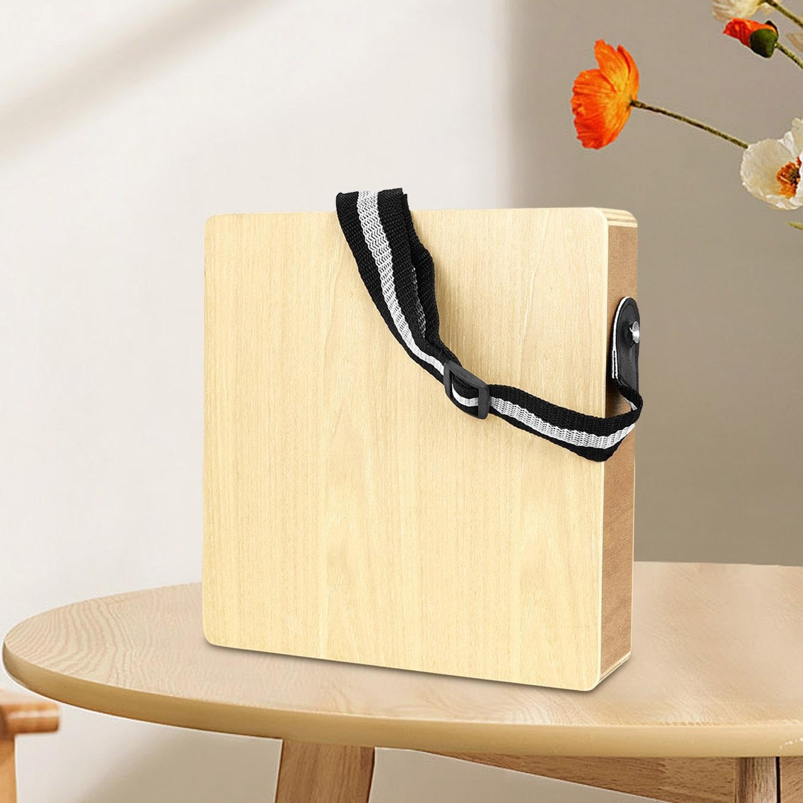Cajon Tamburo da viaggio Cajon Box con tracolla a mano piatto portatile professionale in legno ritmico for la casa