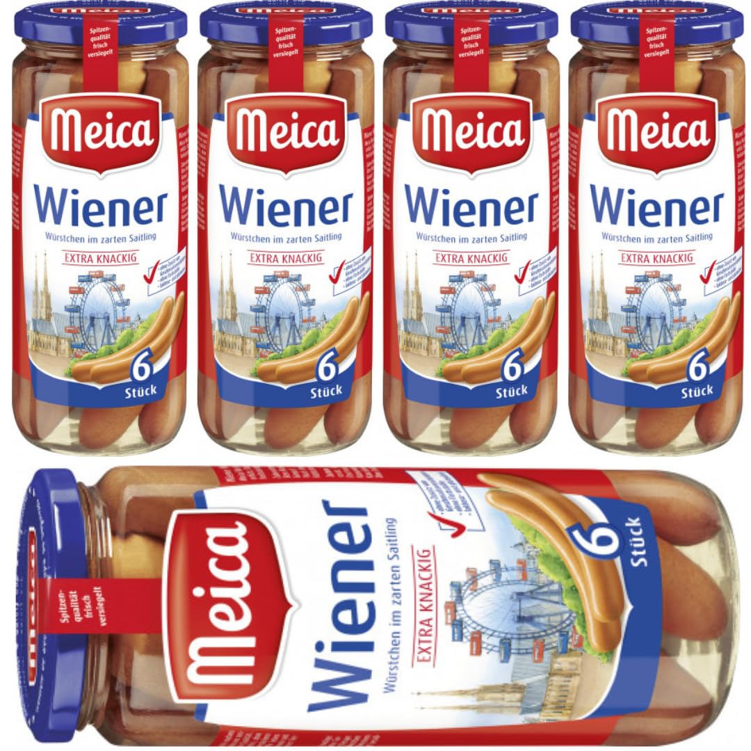 Wurst 6 Wiener Würstchen wurst 540 Gramm x 5 STÜCK mit Pufai Grocery