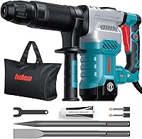 ENEACRO ENDH45 SDS-Max Demolition Hammer: 11 Amp Lightweight 12.8 lbs Jack Hammer for Concrete, Anti-Vibration, Tool Bag & Chisels