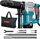 ENEACRO SDS-Max Demolition Jack Hammer for Concrete, Lightweight 11 Amp Electric Demo Chipping Hammer,Aluminum Alloy Shell, Vibration Control, Includes Grease, Tool Bag and Chisels