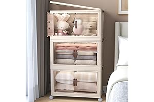 Stackable Transparent Storage Bins with Wheels by danpinera