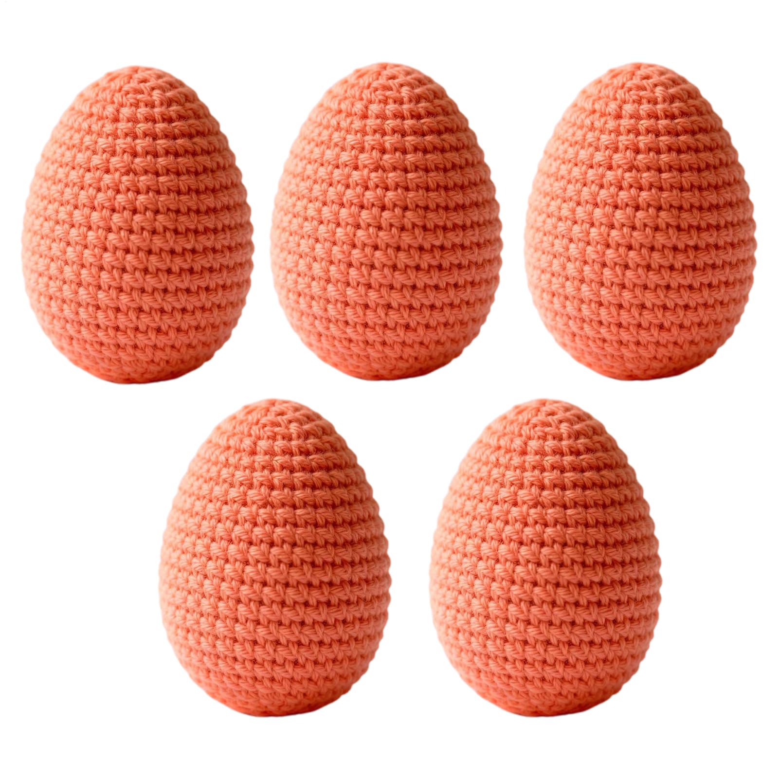 Huevos de Pascua decorativos de punto Huvqianu para adornar centros de mesa y cestas de primavera