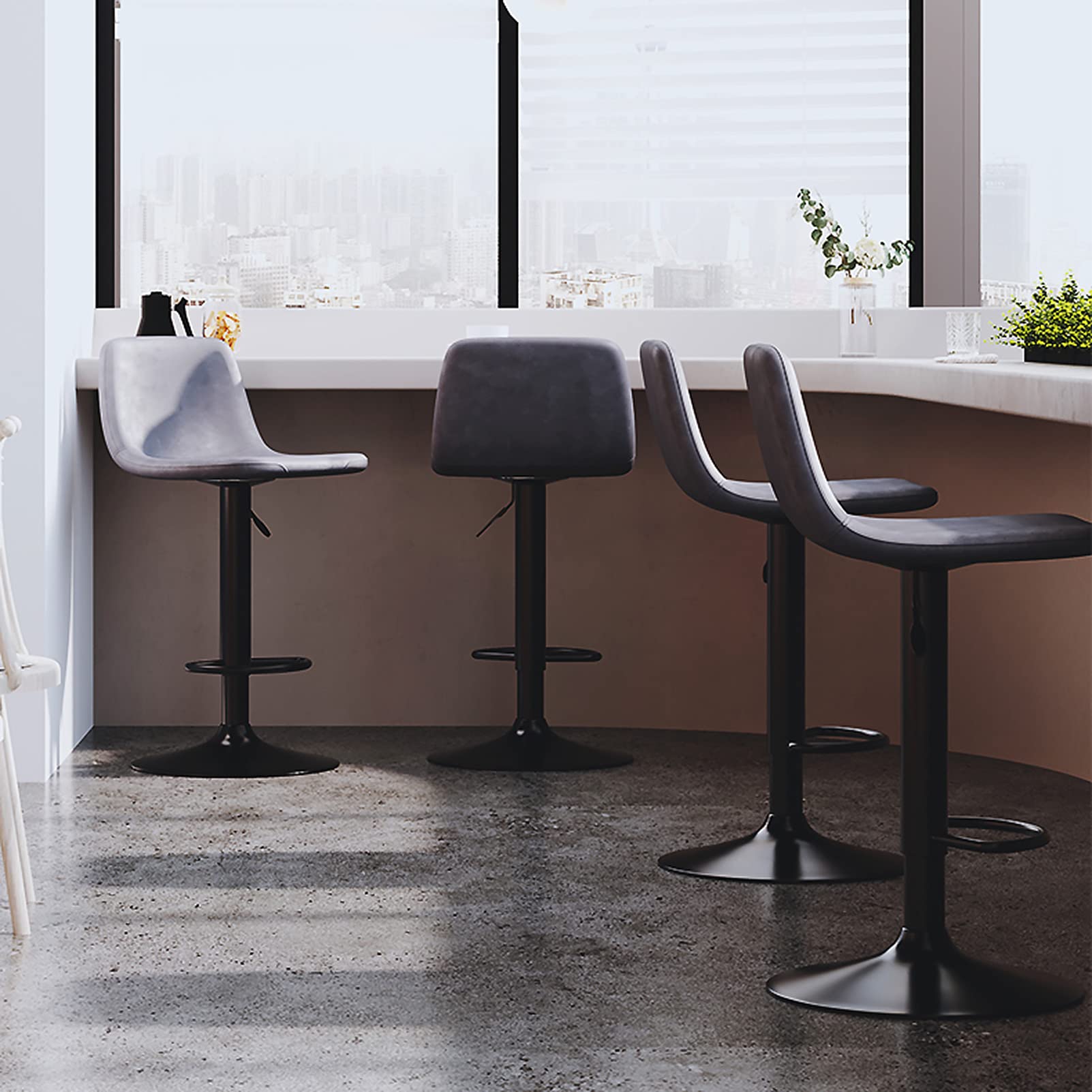 Amazon｜カウンター高さ調節可能なバースツール キッチンカウンター用