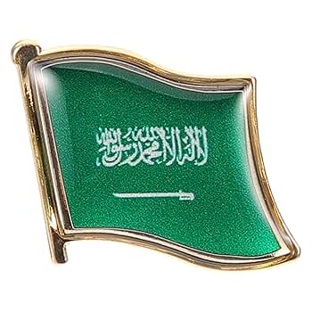 サウジアラビア　国章　ピンバッチ　ゴールド サウジアラビア 国章 ピンバッチ ゴールド