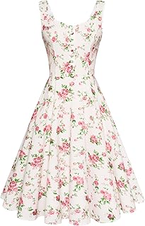 1950s Vintage Dress for Women Sleeveless Homecoming Dresses Cocktail Par...