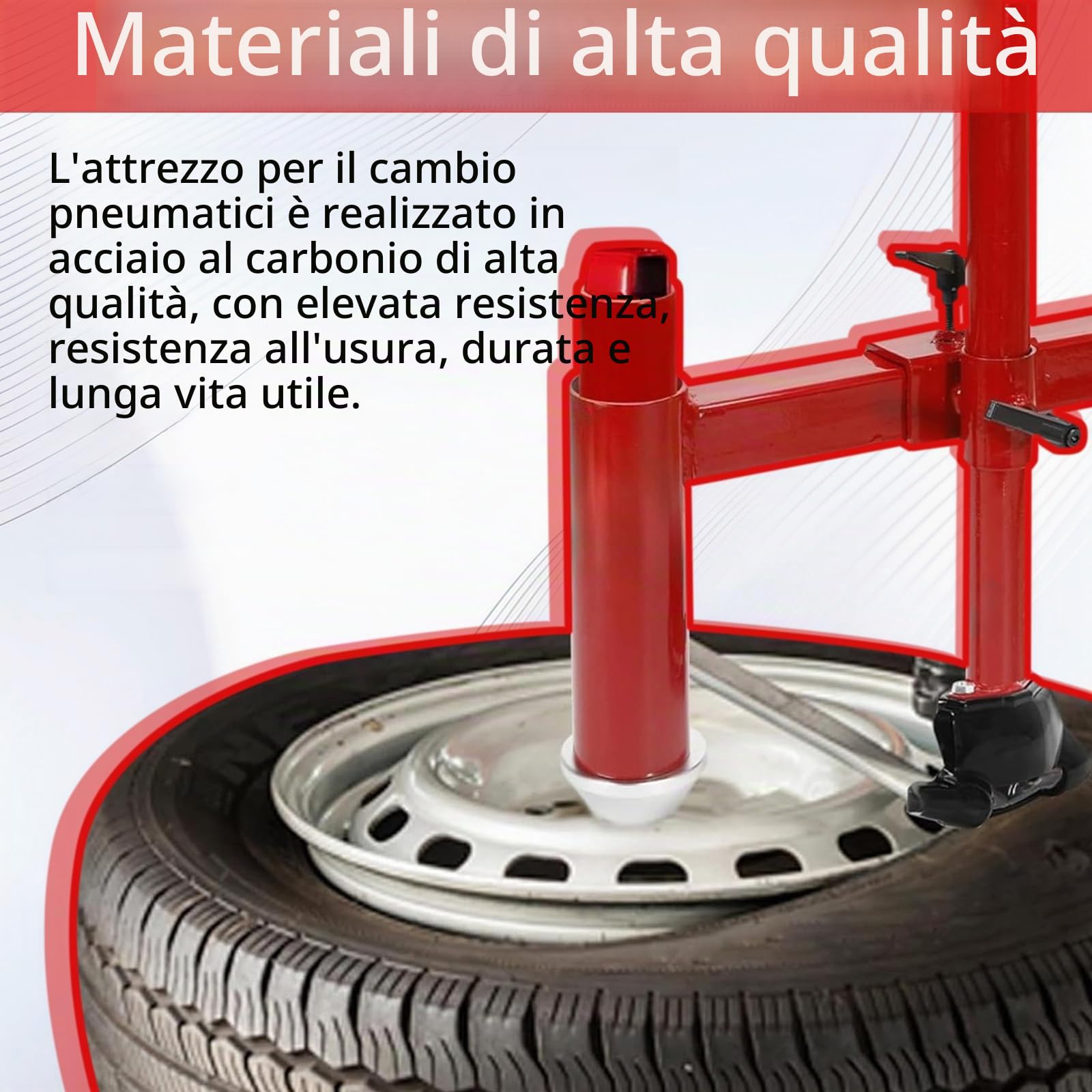 Smontagomme Manuale Regolabile, per Pneumatici di Auto da 16 a 21 Pollici Macchina per Smontare gli Pneumatici Leva di Montaggio Strumento Portatile per il Cambio degli Pneumatici