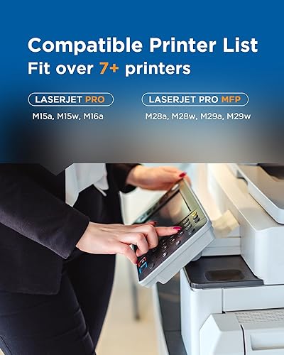 Miniatura 5 de 48A CF248A - Cartucho de tóner de repuesto para HP CF248A, cartucho de tóner negro compatible con impresora HP Laserjet Pro M15a M15w M16a Laserjet