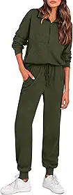 Conjunto de moletom feminino, moletom casual com zíper e calça de agasalho