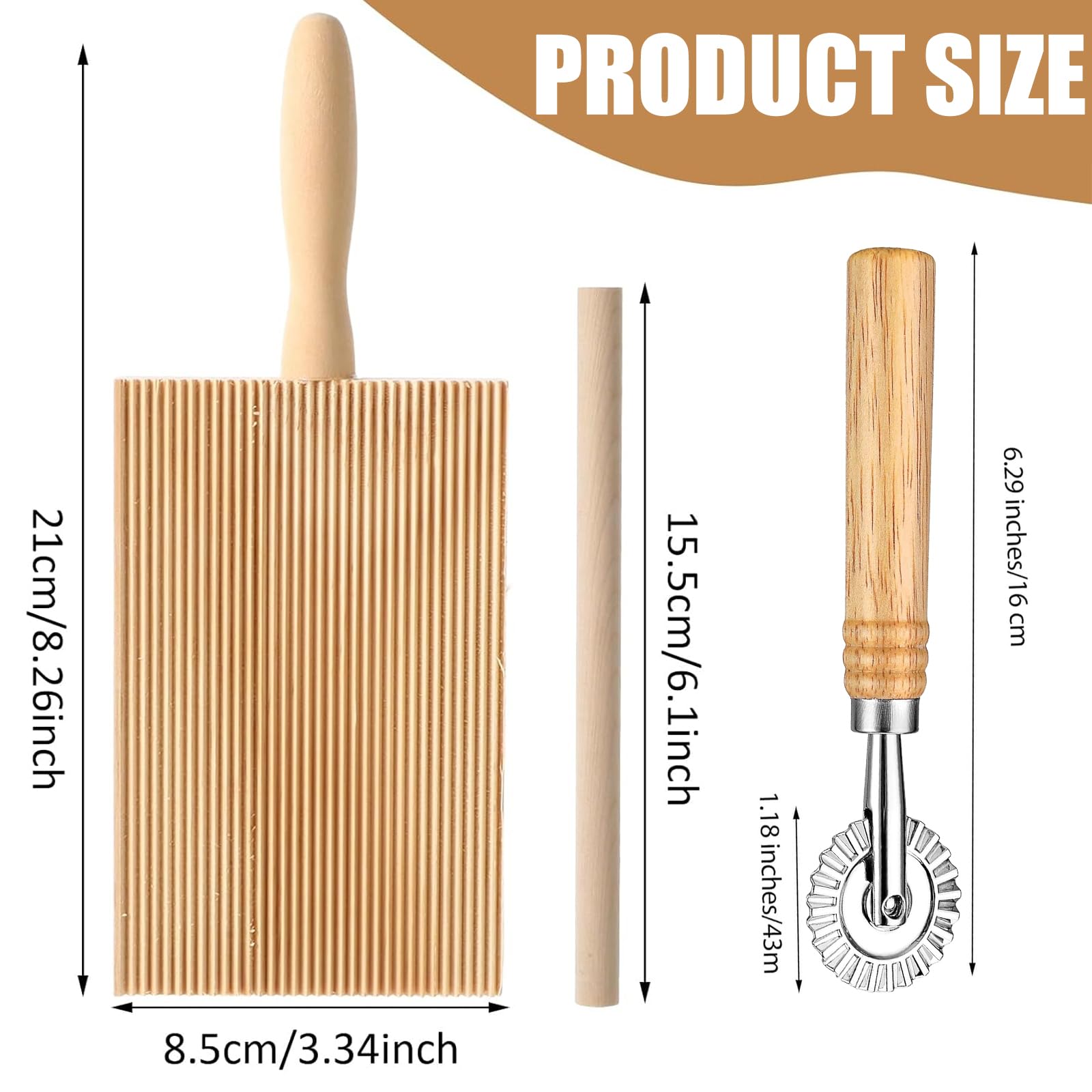 Tagliapasta Rotella Per Ravioli E Pasta In Lega Di Zinco Con Manico In Legno - 13 Cm, Multiuso Per Gnocchi, Biscotti E Pasta Fresca - 2