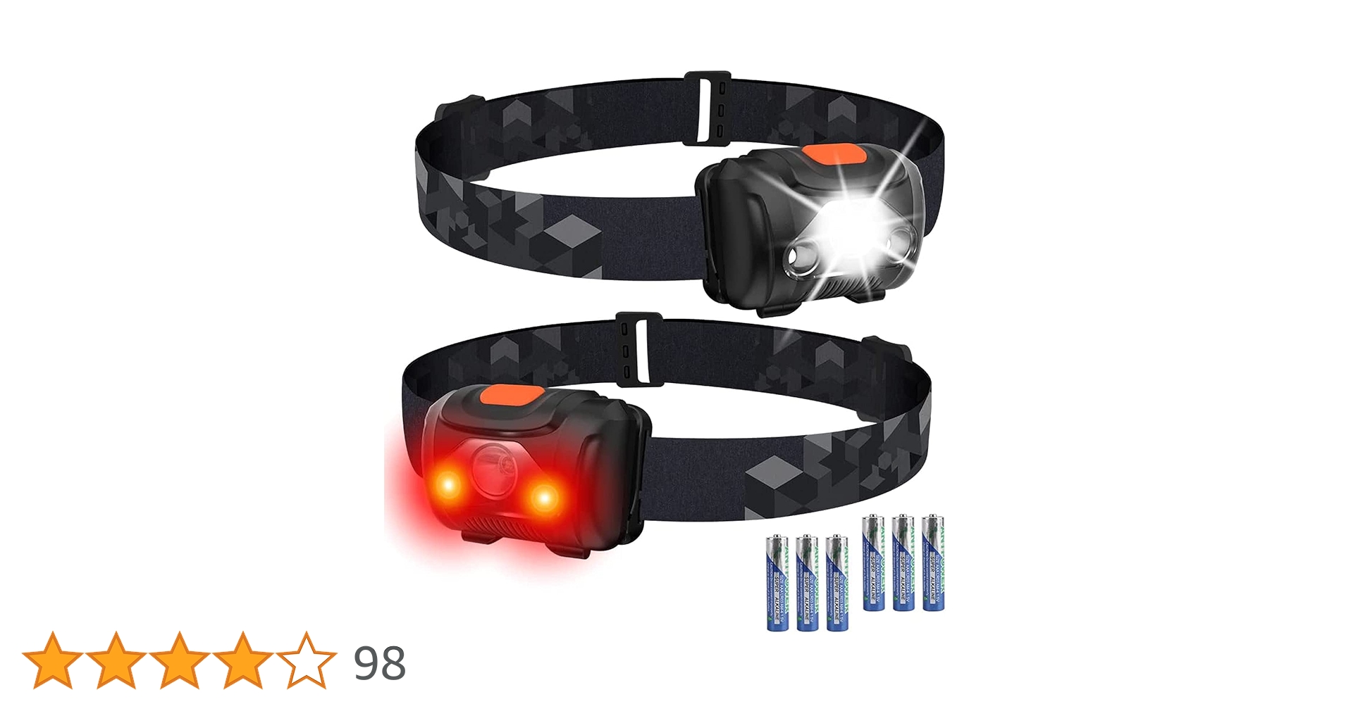 Amazon.co.jp: LED ヘッドライト DAI NING 電池式 2個セット