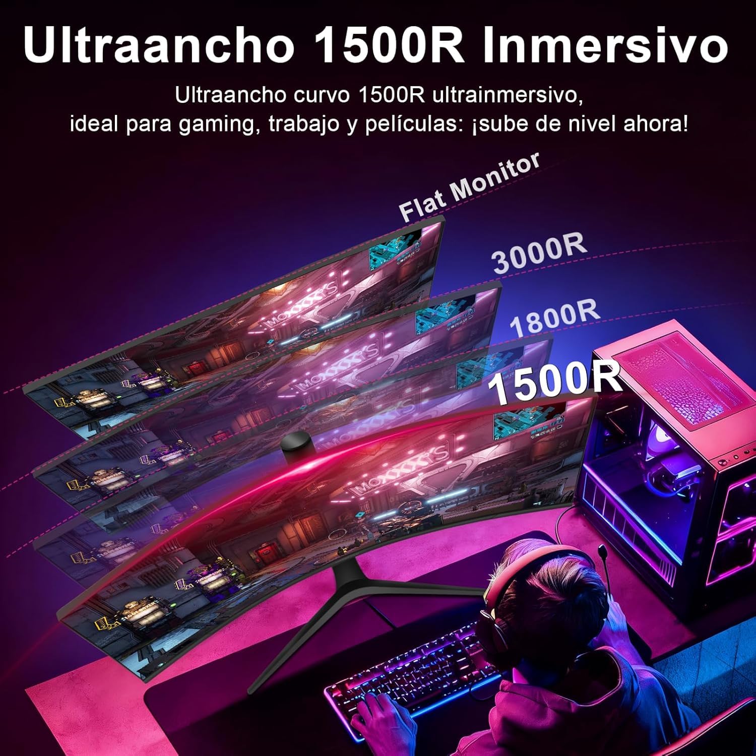 Amazon.co.jp: スピーカー付き34インチカーブモニター、180Hz UWQHD