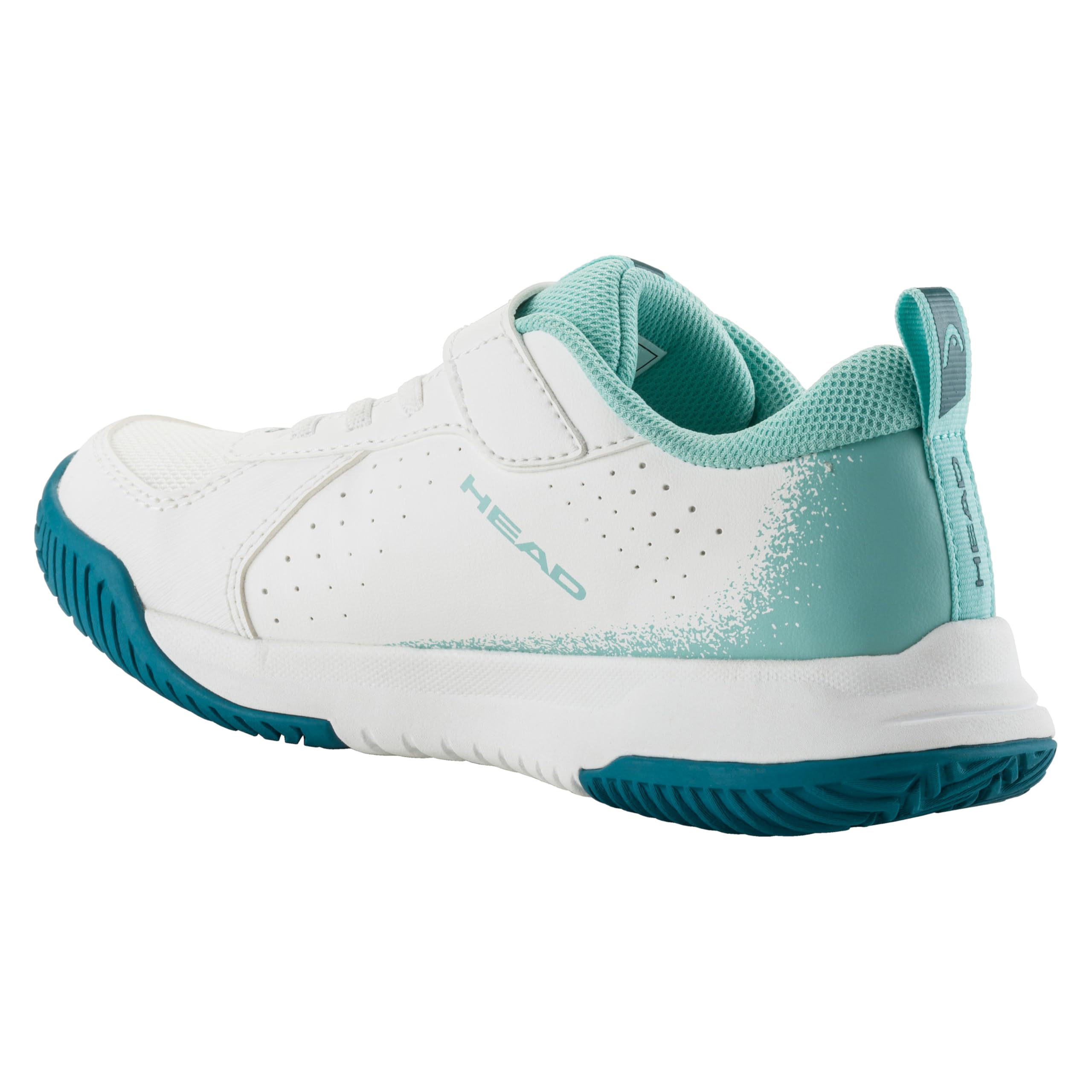 HEAD Sprint Velcro 4.0 Kids, White, Turquoise
