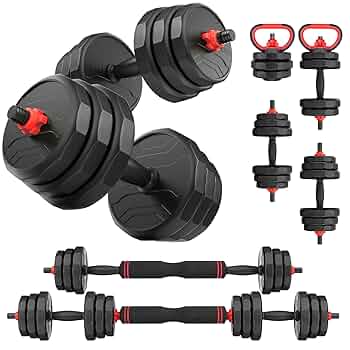 ダンベル 55KG セット 山善 ダンベル ラバーダンベルセット 筋トレグッズ 道具