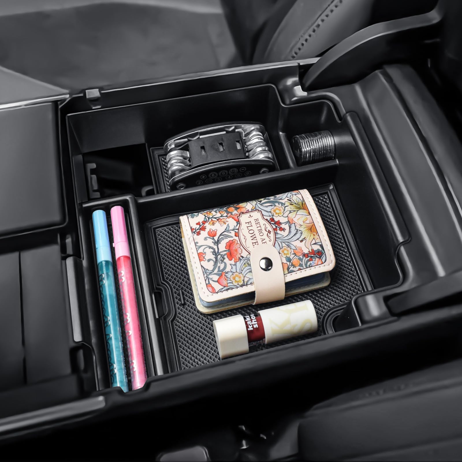 RUNROAD Center Console Organizer Tray Compatible with 2025 2024 2023 2022 2021 Acura TLX Accessories, Armrest Storage Box For TLX Cover Glove Divider Middle Console Organizer