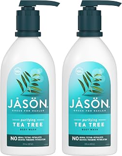 Natural Body Wash & Shower Gel, Purifying Tea Tree, 30 Oz (Pack of 2)