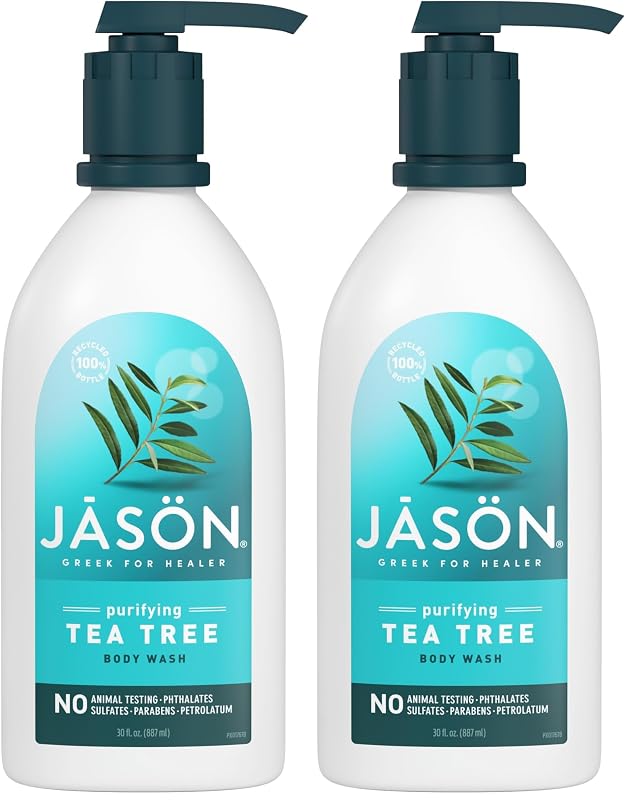 Sabonete líquido corporal JASON Tea Tree, Pacote com 2 de 887 mL